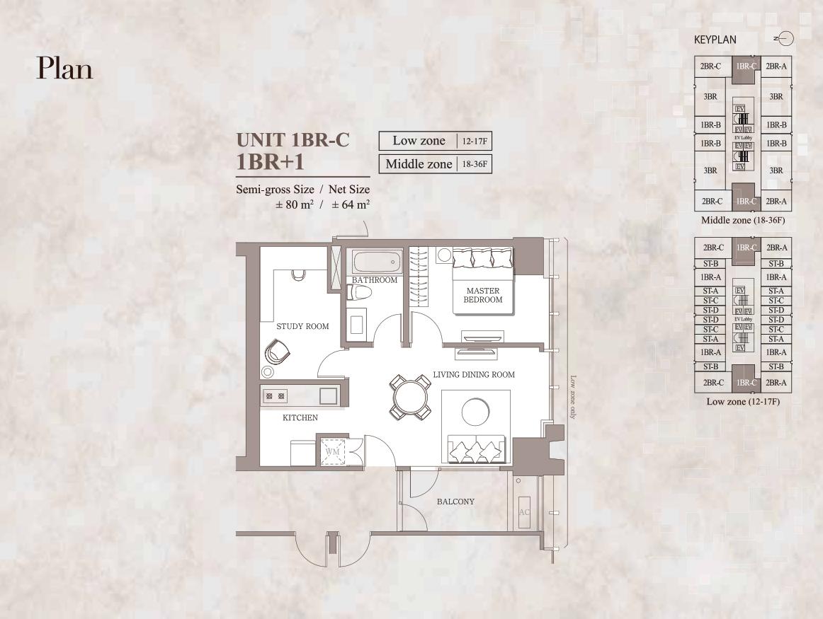 1 BR C
